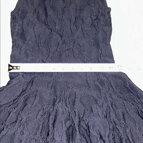 John+Jenn Black Sleeveless Textured Fit N Flare A-Line Dress S/P - Picture 9 of 9
